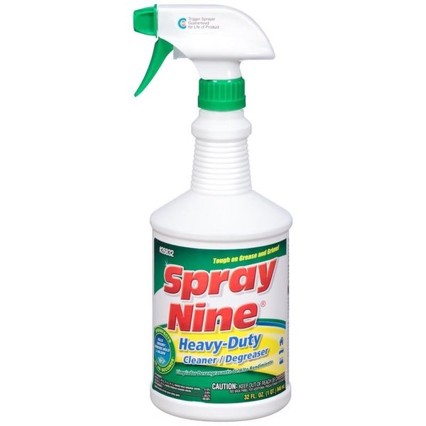 Devcon Spray Nine No Scent Cleaner and Degreaser Liquid 32 oz 26832